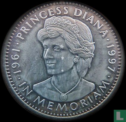 Libéria 5 dollars 1997 (BE) "Princess Diana - In Memoriam" - Image 2