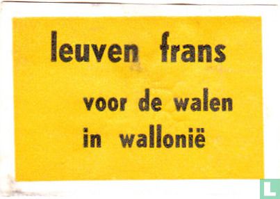 leuvens frans voor de walen in wallonië - Image 1