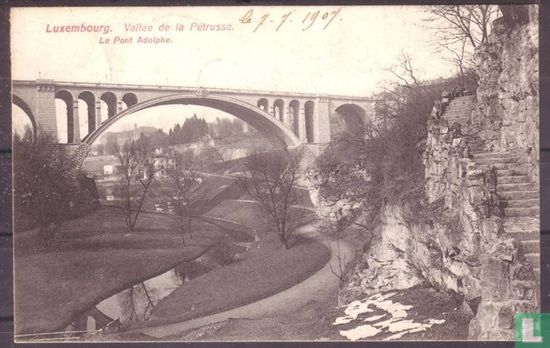 Luxembourg, Vallée de la Pétrusse - Le Pont Adolphe