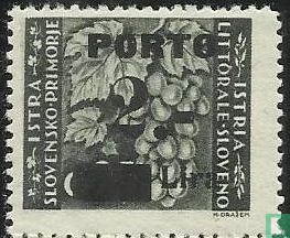 Stamps of Istria, with overprint PORTO