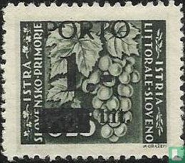 Istrian stamps overprinted PORTO