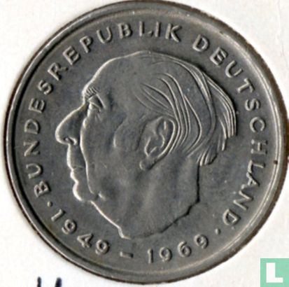 Germany 2 mark 1970 (D - Theodor Heuss) - Image 2