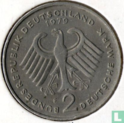 Germany 2 mark 1979 (F - Theodor Heuss) - Image 1