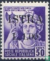 Italiens timbres surchargés ISTRA
