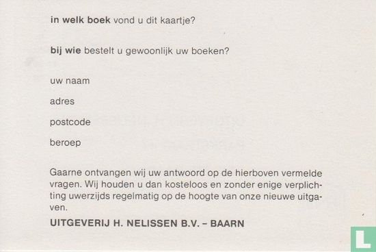 Antwoordkaart Uitgeverij H.Nelissen B.V. - Image 2
