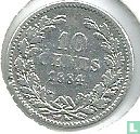 Nederland 10 cents 1884 - Afbeelding 1