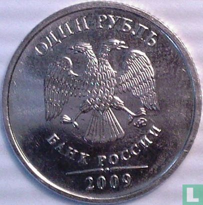 Russia 1 ruble 2009 (MMD - nickel plated steel) - Image 1