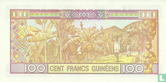 Guinée 100 Francs 2012 - Image 2