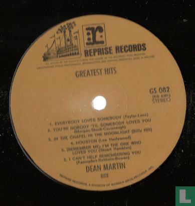 Dean Martin's Greatest Hits - Image 3