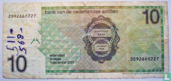 Nederlandse Antillen 10 Gulden 2001 - Afbeelding 2