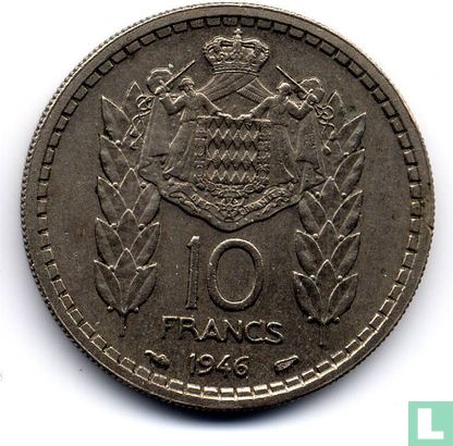 Monaco 10 francs 1946 - Afbeelding 1