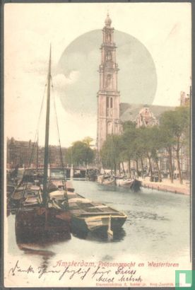 Amsterdam, Prinsengracht en Westertoren - Afbeelding 1