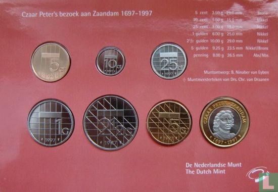 Nederland jaarset 1997 "300 years Czar Peter's visit to Zaandam" - Afbeelding 2