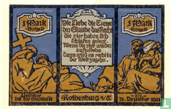 Rothenburg 1 Mark - Image 1