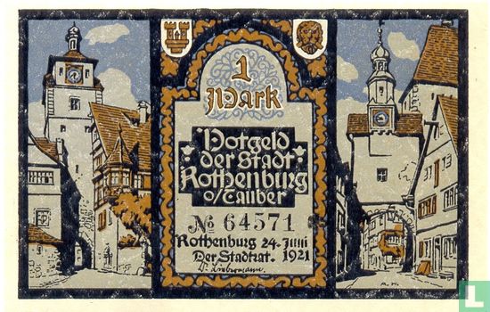 Rothenburg 1 Mark - Image 2