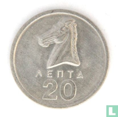 Greece 20 lepta 1976  - Image 2