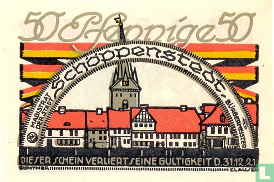 Schöppenstedt, Stadt - 50 Pfennig (10) ND (1922) - Image 1