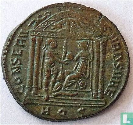 Romeinse Keizerrijk Aquileia Follis van Keizer Maxentius 307 n.Chr. - Afbeelding 1
