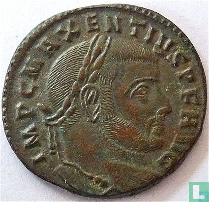 Romeinse Keizerrijk Aquileia Follis van Keizer Maxentius 307 n.Chr. - Afbeelding 2