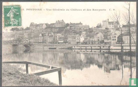 Pontoise, Vue Generale du Chateau et des Remparts