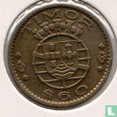 Timor 60 centavos 1958 - Image 2