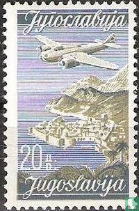 Flugzeug über Dubrovnik