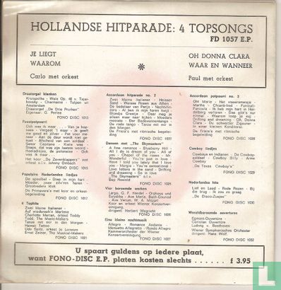 Hollandse hitparade: 4 topsongs - Afbeelding 2