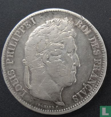 Frankrijk 5 francs 1841 (W) - Afbeelding 2