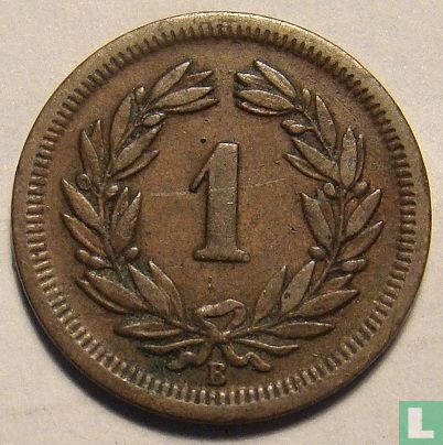 Suisse 1 rappen 1868 - Image 2