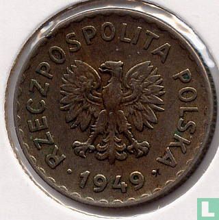 Polen 1 zloty 1949 (koper-nikkel) - Afbeelding 1