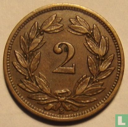 Schweiz 2 Rappen 1890 - Bild 2