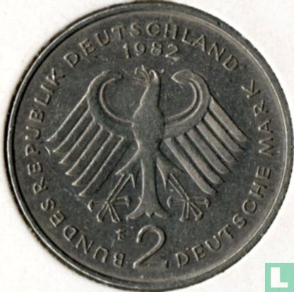 Allemagne 2 mark 1982 (F - Konrad Adenauer) - Image 1