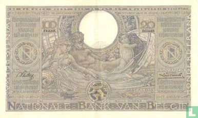 Belgique 100 Francs / 20 Belgas 1937 - Image 2