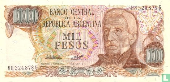 Argentinië 1000 Pesos 1976 - Afbeelding 1