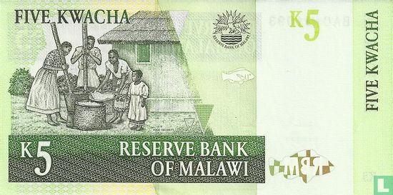 Malawi 5 Kwacha 2004 - Image 2
