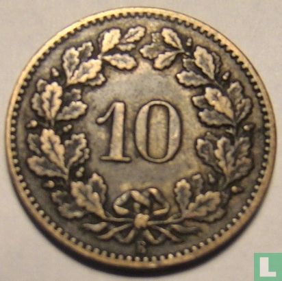 Schweiz 10 Rappen 1871 - Bild 2