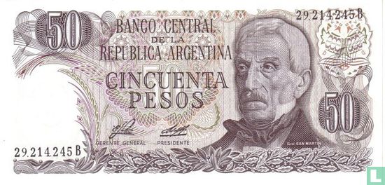 Argentinië 50 Pesos 1976 - Afbeelding 1