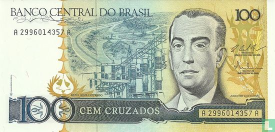 Brésil 100 Cruzados - Image 1