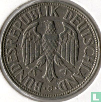 Germany 1 mark 1954 (G) - Image 2