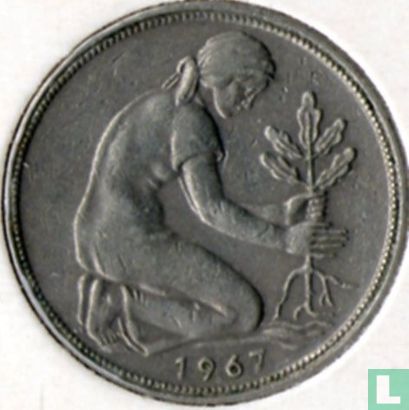 Germany 50 pfennig 1967 (J) - Image 1