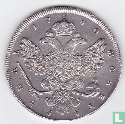 Russia 1 Ruble 1740 - Image 1