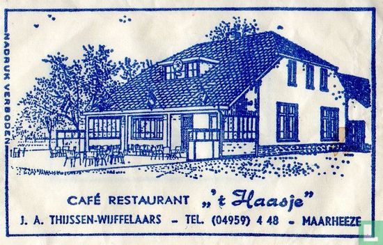 Café Restaurant " 't Haasje" - Afbeelding 1