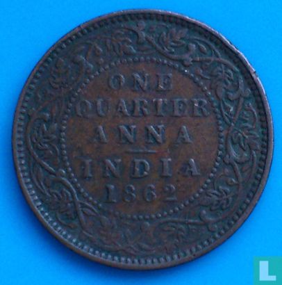 Brits-Indië ¼ anna 1862 (Calcutta - type 1) - Afbeelding 1