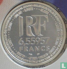 France 6,55957 francs 1999 "Introduction of the Euro" - Image 2