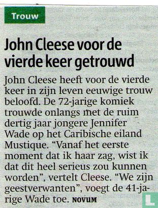 John Cleese voor de vierde keer getrouwd