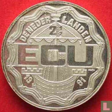 Nederland 2½ ecu 1991 "Erasmus" (zilver) - Afbeelding 1