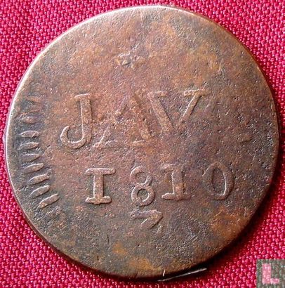 Java ½ stuiver 1810 - Afbeelding 1
