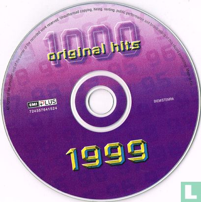 1000 Original Hits 1999 - Afbeelding 3