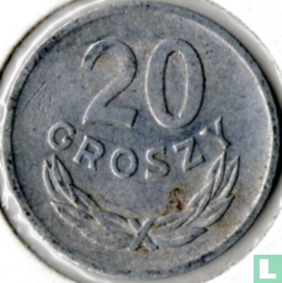 Pologne 20 groszy 1973 (avec marque d'atelier) - Image 2