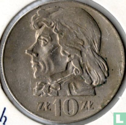 Polen 10 Zlotych 1969 (Typ 1) - Bild 2